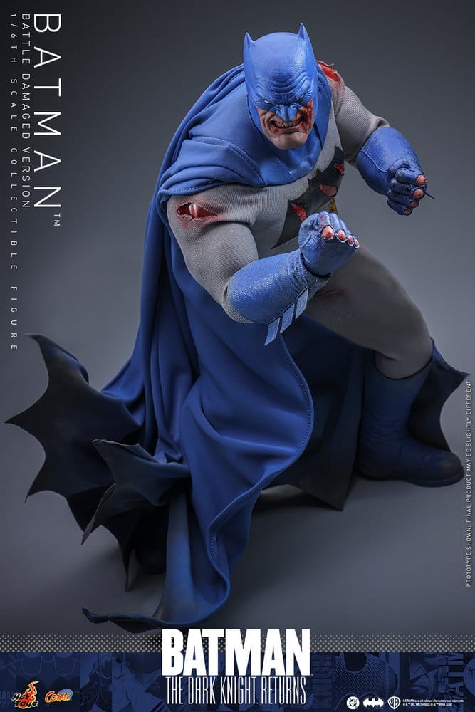 Hot Toys Batman: The Dark Knight Returns Comic Masterpiece Actionfigur 1/6 Batman (Battle Damaged Version) 32 cm