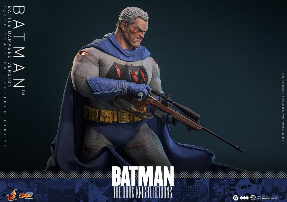 Hot Toys Batman: The Dark Knight Returns Comic Masterpiece Actionfigur 1/6 Batman (Battle Damaged Version) 32 cm