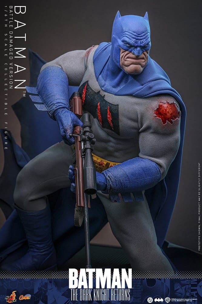 Hot Toys Batman: The Dark Knight Returns Comic Masterpiece Actionfigur 1/6 Batman (Battle Damaged Version) 32 cm