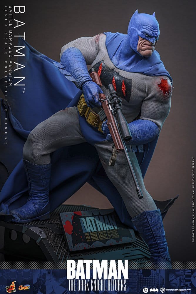 Hot Toys Batman: The Dark Knight Returns Comic Masterpiece Actionfigur 1/6 Batman (Battle Damaged Version) 32 cm