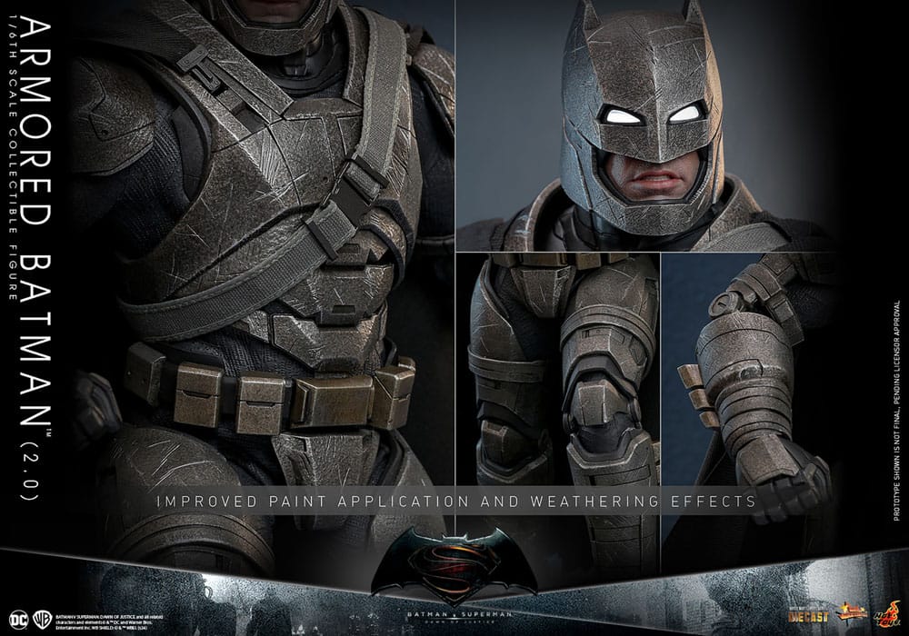 Hot Toys Batman v Superman Dawn of Justice Armored Batman 2.0 1/6 Actionfigur