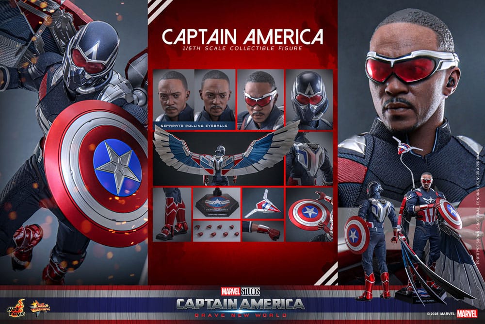Hot Toys Captain America Brave New World 1/6 Actionfigur