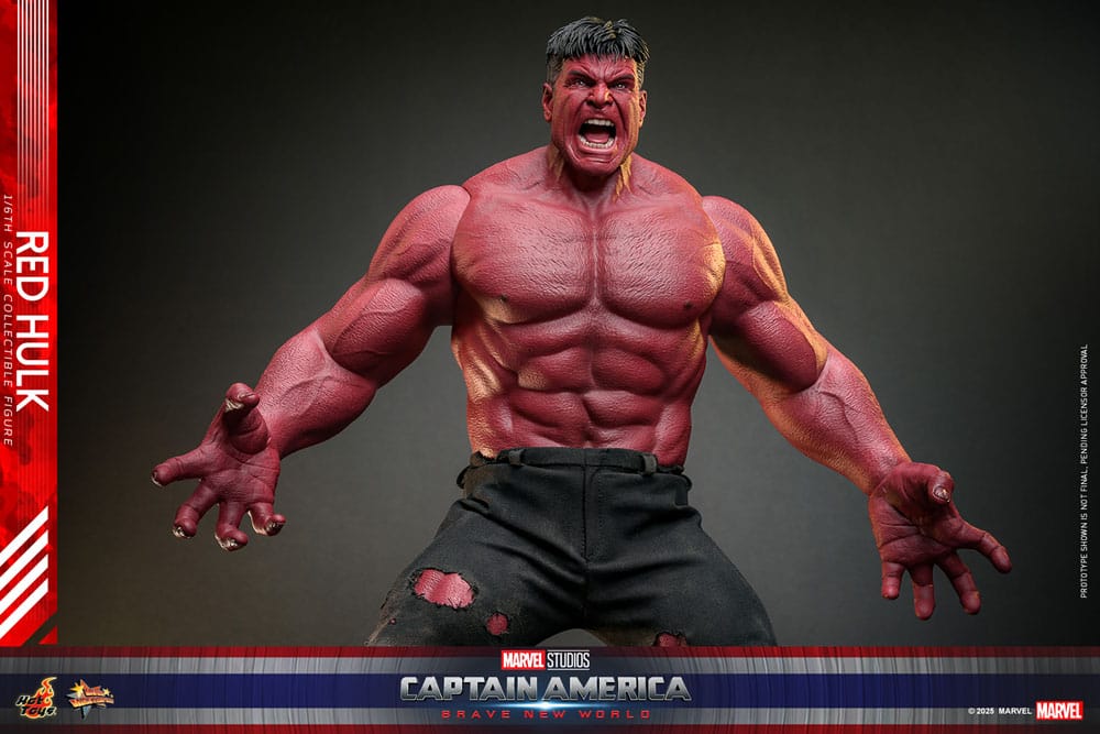 Hot Toys Captain America Brave New World Red Hulk 1/6 Actionfigur