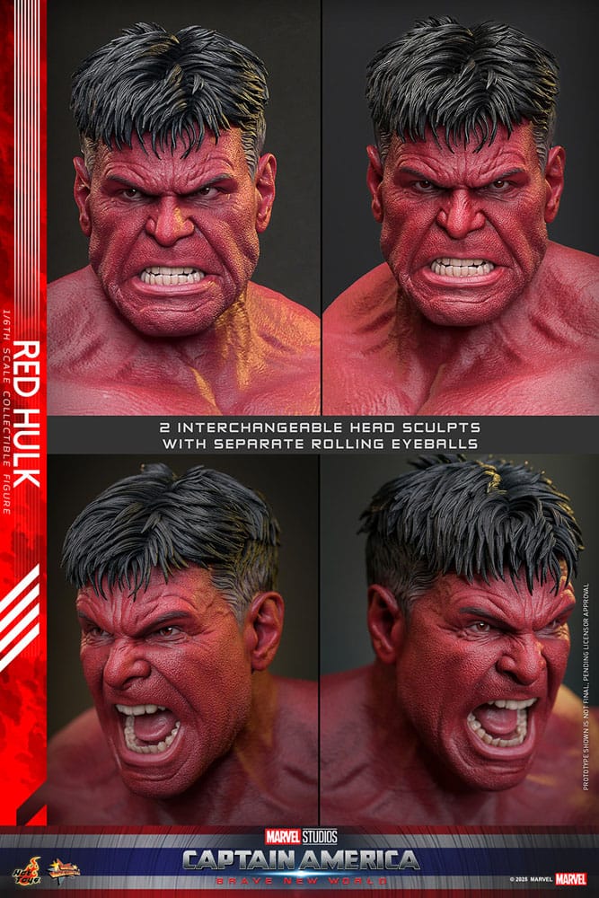 Hot Toys Captain America Brave New World Red Hulk 1/6 Actionfigur