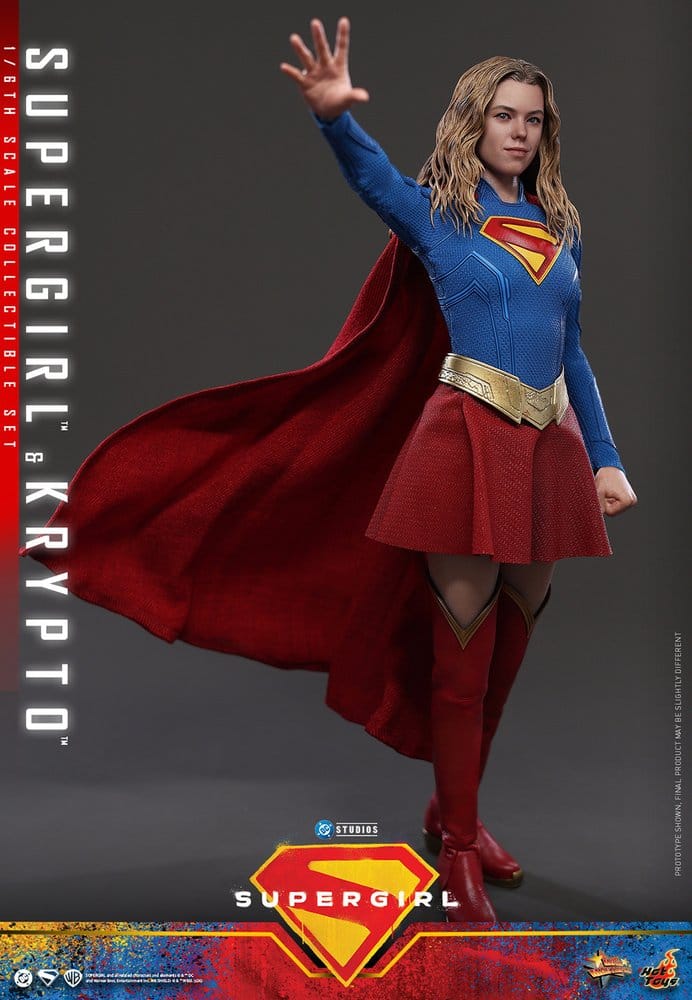 Hot Toys DC Comics Movie Masterpiece Supergirl & Krypto Actionfiguren Set