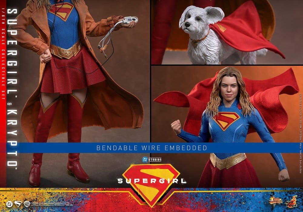 Hot Toys DC Comics Movie Masterpiece Supergirl & Krypto Actionfiguren Set