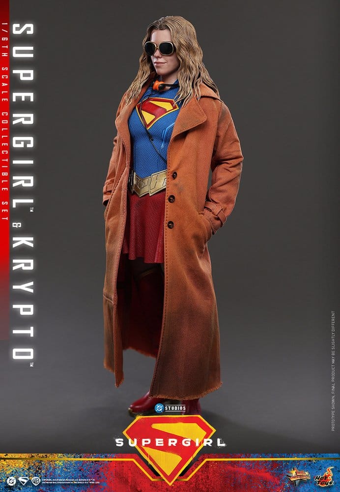 Hot Toys DC Comics Movie Masterpiece Supergirl & Krypto Actionfiguren Set