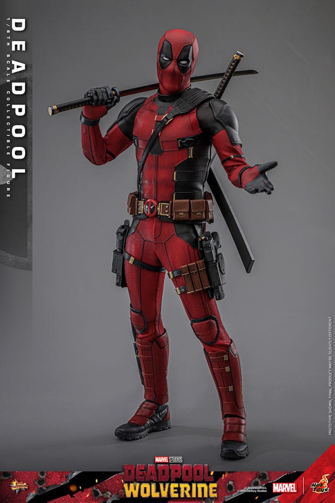 Hot Toys Deadpool & Wolverine Deadpool 1/6 Movie Masterpiece Actionfigur 31 cm