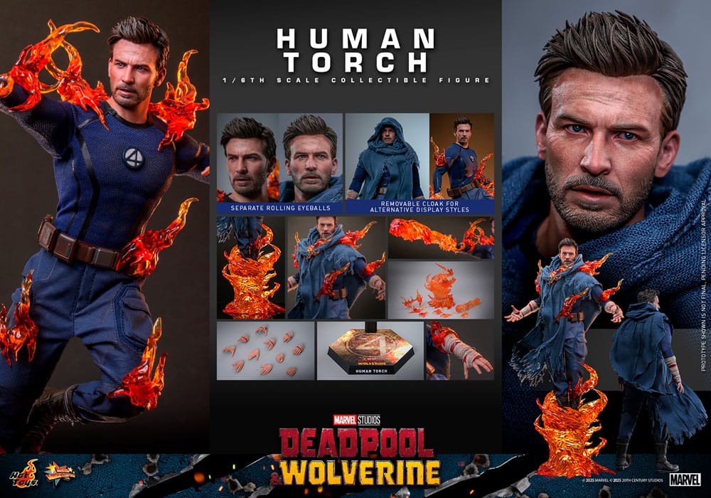 Hot Toys Deadpool & Wolverine Human Torch 1/6 Actionfigur