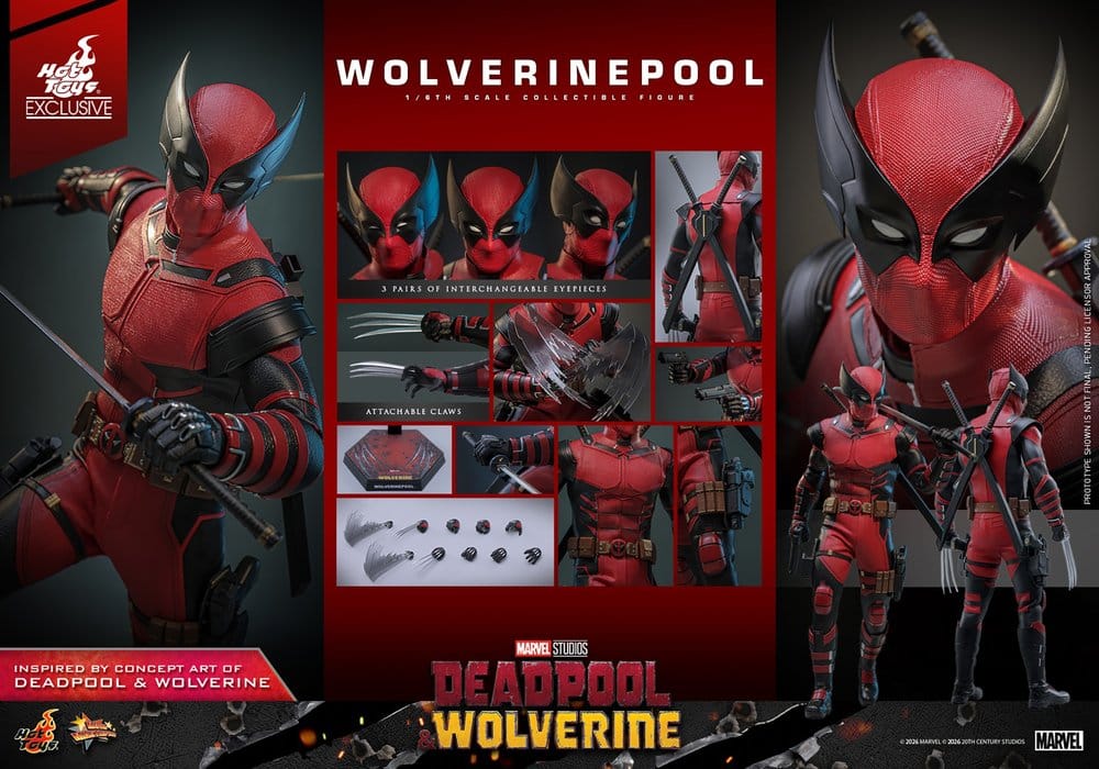 Hot Toys Deadpool & Wolverine Wolverinepool Hot Toys Exclusive 1/6 Actionfigur