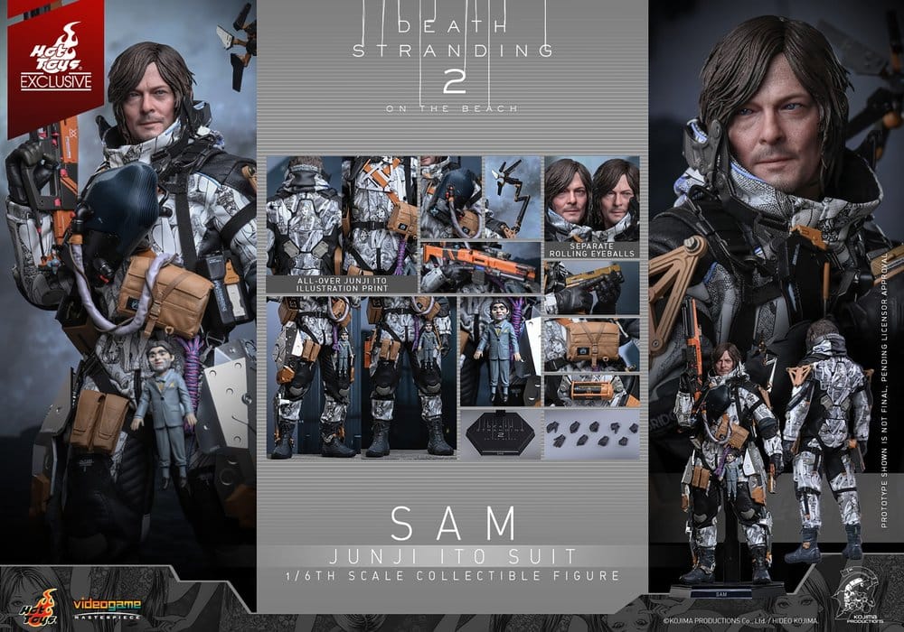 Hot Toys Death Stranding Sam Porter Bridges (Junji Ito Suit) Heo Exclusive 1/6 Actionfigur