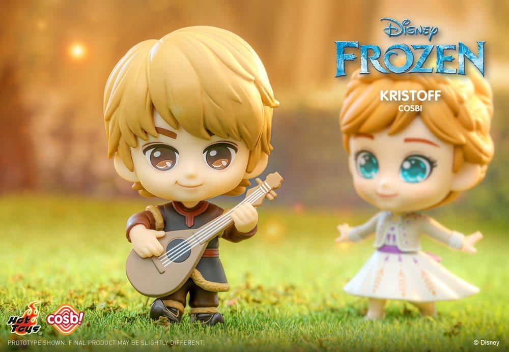 Hot Toys Die Eiskönigin Cosbi Minifiguren Elsa Anna Olaf Kristoff Display