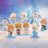 Hot Toys Die Eiskönigin Cosbi Minifiguren Elsa Anna Olaf Kristoff Display