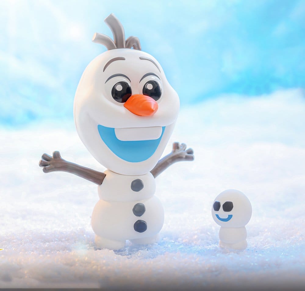 Hot Toys Die Eiskönigin Cosbi Minifiguren Elsa Anna Olaf Kristoff Display
