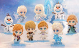 Hot Toys Die Eiskönigin Cosbi Minifiguren Elsa Anna Olaf Kristoff Display
