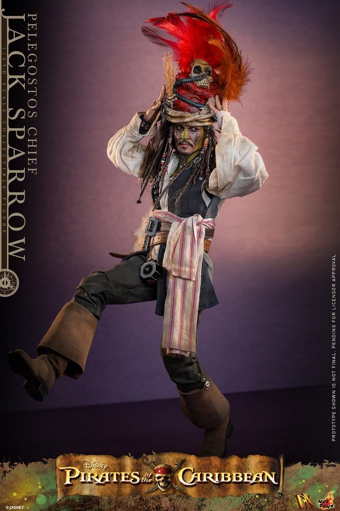 Hot Toys Fluch der Karibik 2 Pelegostos Chief Jack Sparrow DX 1/6 Actionfigur