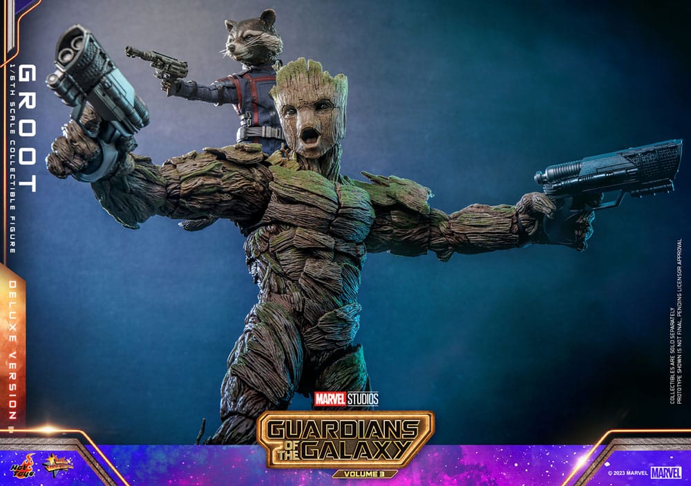Hot Toys Guardians of the Galaxy Vol. 3 Groot (Deluxe Version) 1/6 Actionfigur Movie Masterpiece 32 m
