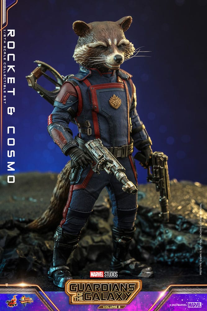 Hot Toys Guardians of the Galaxy Vol. 3 Rocket & Cosmo Movie Masterpiece 1/6 Actionfigur