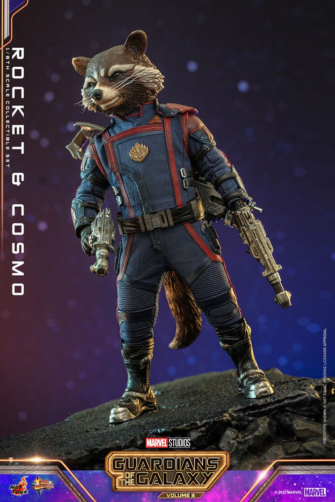 Hot Toys Guardians of the Galaxy Vol. 3 Rocket & Cosmo Movie Masterpiece 1/6 Actionfigur