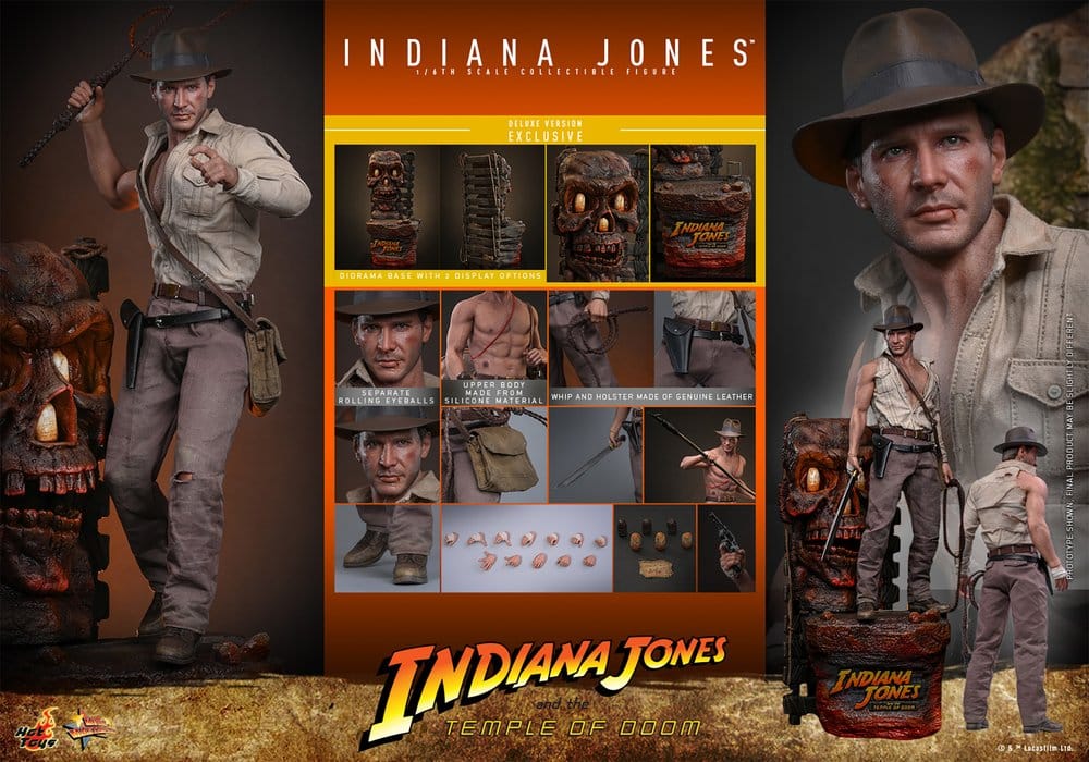 Hot Toys Indiana Jones Indiana Jones Deluxe Version Movie Masterpiece 1/6 Actionfigur