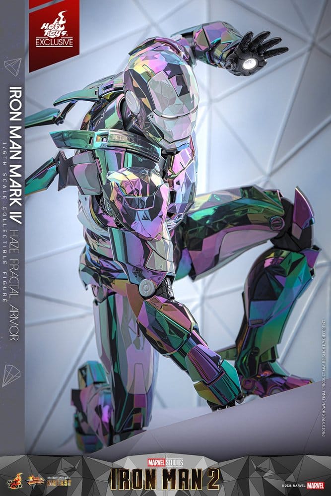 Hot Toys Iron Man 2 Iron Man Mark IV (Haze Fractal Armor) 1/6 Actionfigur
