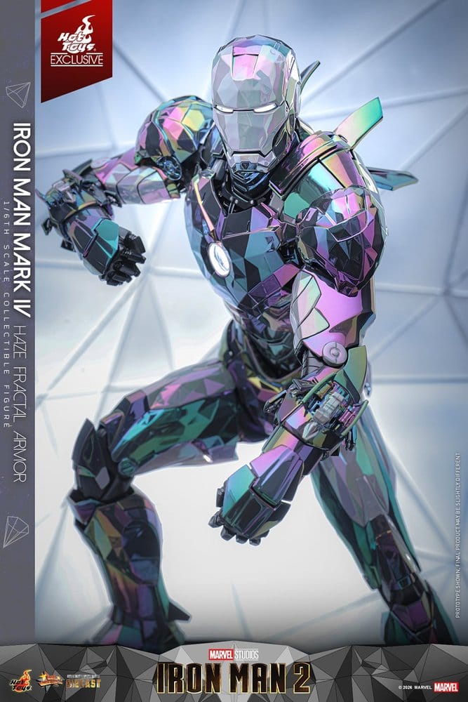 Hot Toys Iron Man 2 Iron Man Mark IV (Haze Fractal Armor) 1/6 Actionfigur