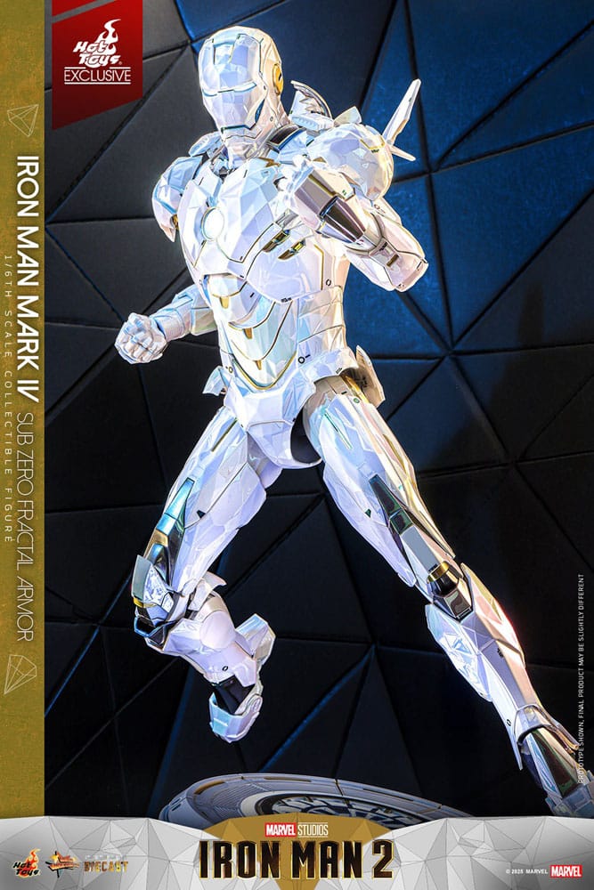Hot Toys Iron Man 2 Iron Man Mark IV (Sub-Zero Fractal Armor) Exclusive 1/6 Actionfigur