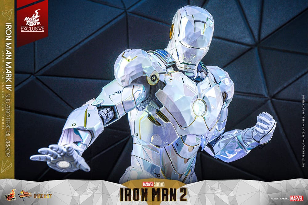 Hot Toys Iron Man 2 Iron Man Mark IV (Sub-Zero Fractal Armor) Exclusive 1/6 Actionfigur