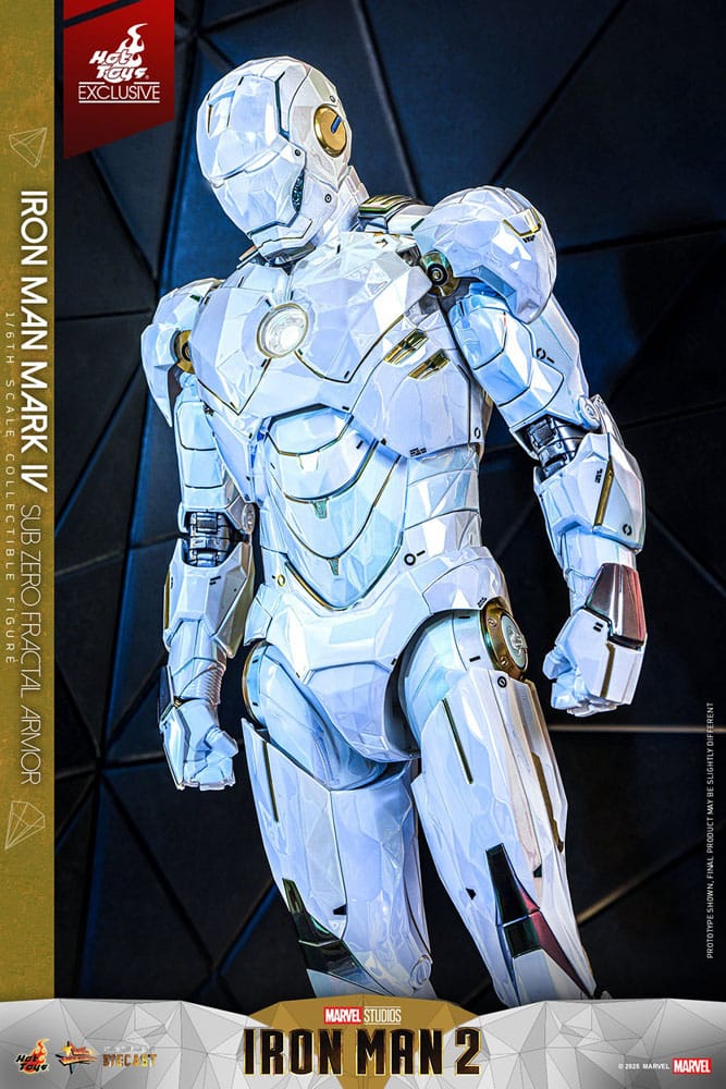 Hot Toys Iron Man 2 Iron Man Mark IV (Sub-Zero Fractal Armor) Exclusive 1/6 Actionfigur