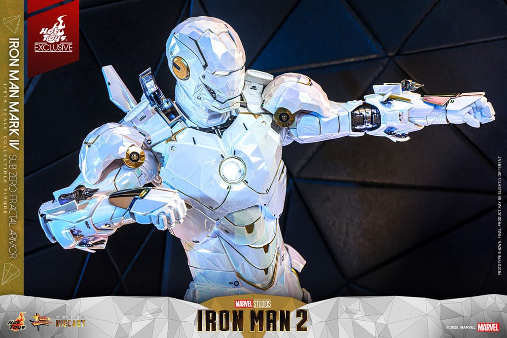 Hot Toys Iron Man 2 Iron Man Mark IV (Sub-Zero Fractal Armor) Exclusive 1/6 Actionfigur