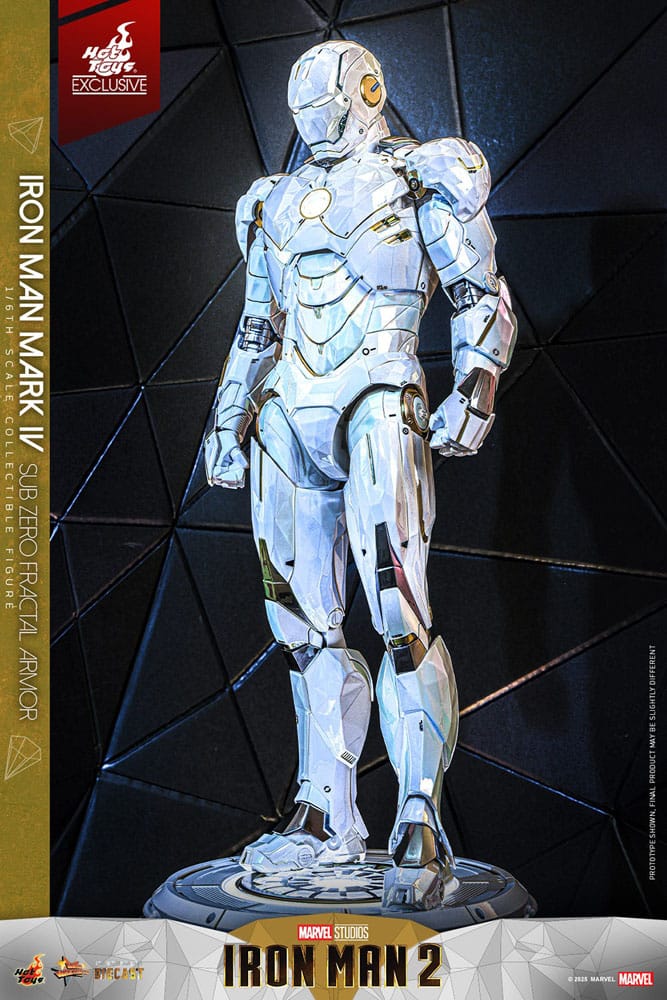 Hot Toys Iron Man 2 Iron Man Mark IV (Sub-Zero Fractal Armor) Exclusive 1/6 Actionfigur