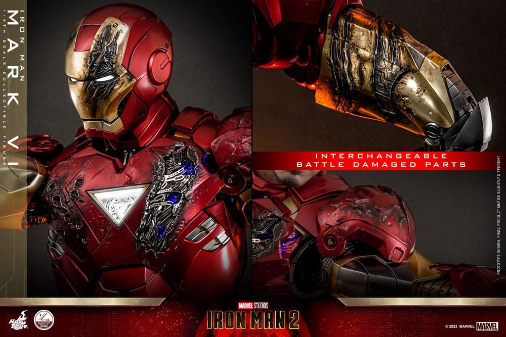 Hot Toys Iron Man 2 Iron Man Mark VI 1/4 Actionfigur