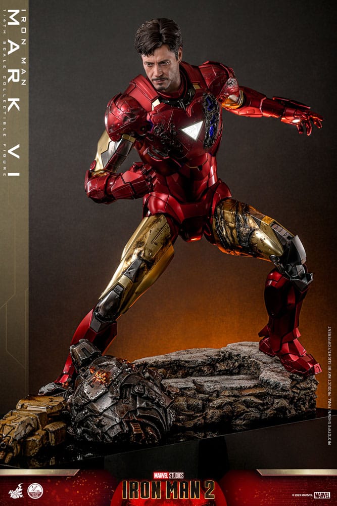 Hot Toys Iron Man 2 Iron Man Mark VI 1/4 Actionfigur