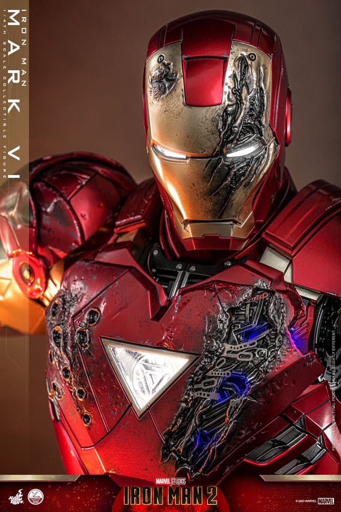 Hot Toys Iron Man 2 Iron Man Mark VI 1/4 Actionfigur
