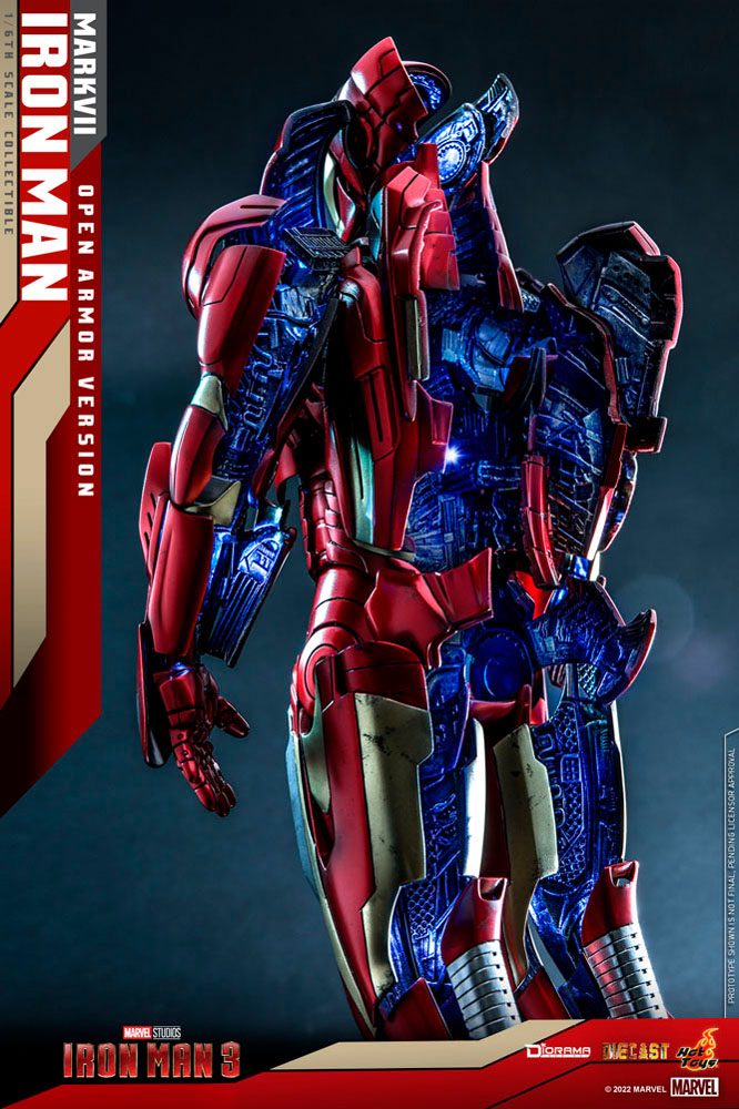 Hot Toys Iron Man 3 Iron Man Mark VII (Open Armor Version) 1/6 Diorama Actionfigur