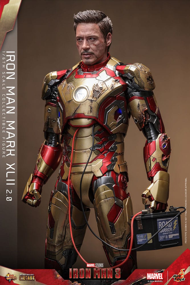 Hot Toys Iron Man 3 Iron Man Mark XLII (2.0) Diecast 1/6 Actionfigur