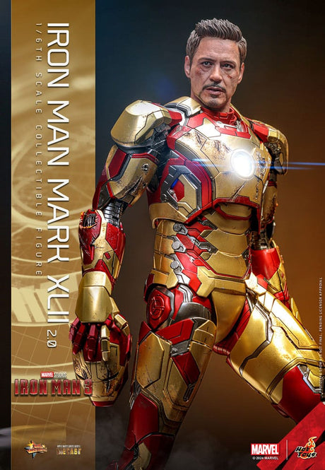 Hot Toys Iron Man 3 Iron Man Mark XLII (2.0) Diecast 1/6 Actionfigur