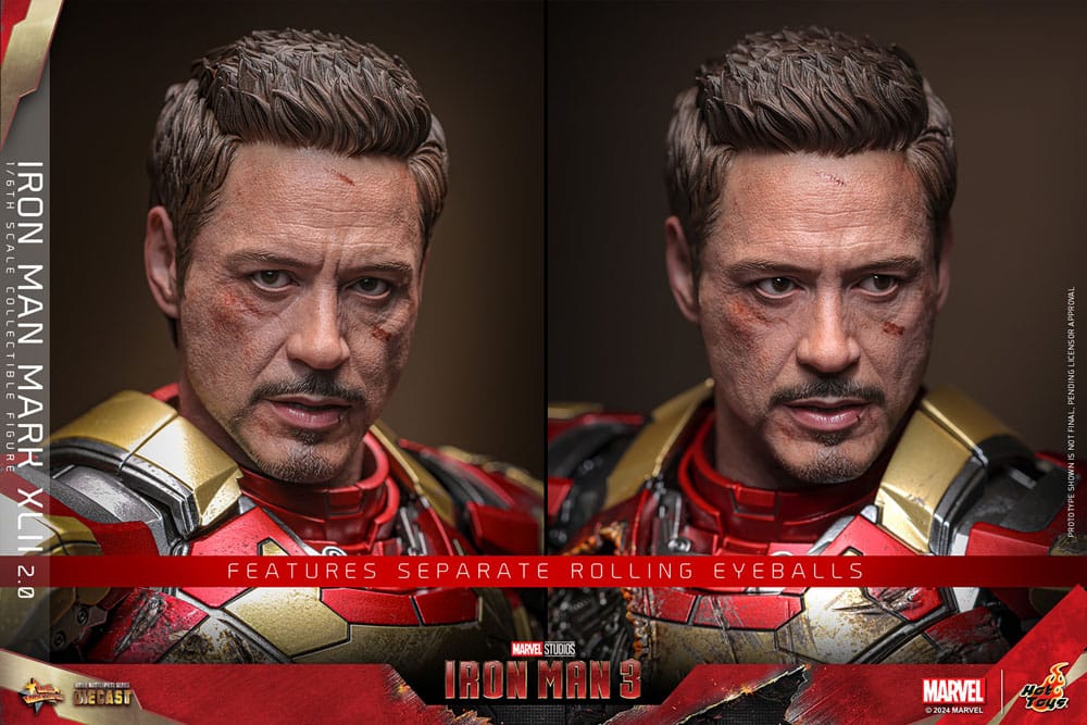 Hot Toys Iron Man 3 Iron Man Mark XLII (2.0) Diecast 1/6 Actionfigur