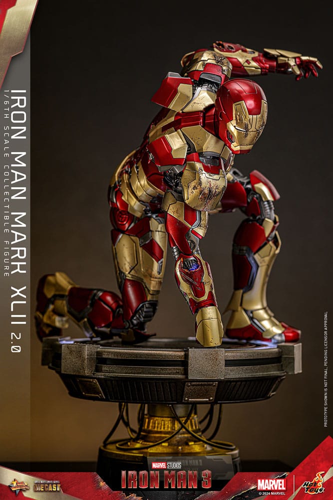 Hot Toys Iron Man 3 Iron Man Mark XLII (2.0) Diecast 1/6 Actionfigur