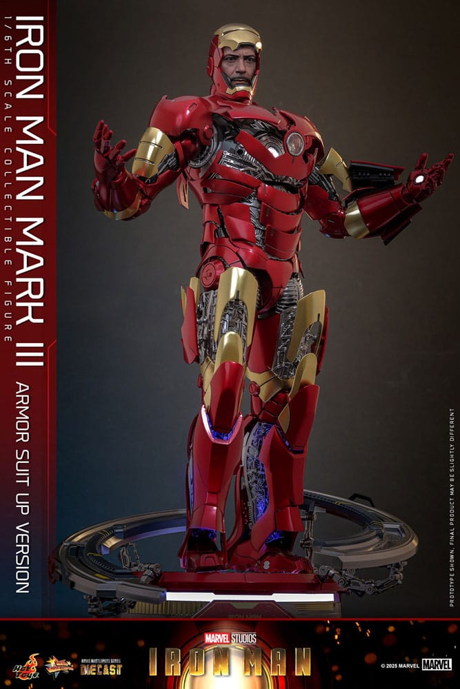 Hot Toys Iron Man Mark III (Armor Suit Up Version) Diecast 1/6 Actionfigur