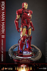 Hot Toys Iron Man Mark III (Armor Suit Up Version) Diecast 1/6 Actionfigur