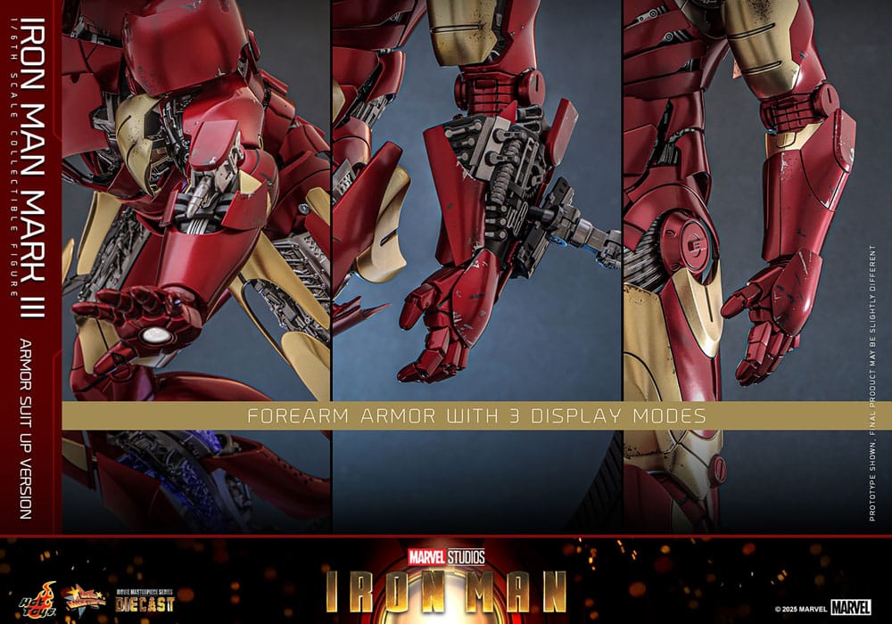 Hot Toys Iron Man Mark III (Armor Suit Up Version) Diecast 1/6 Actionfigur