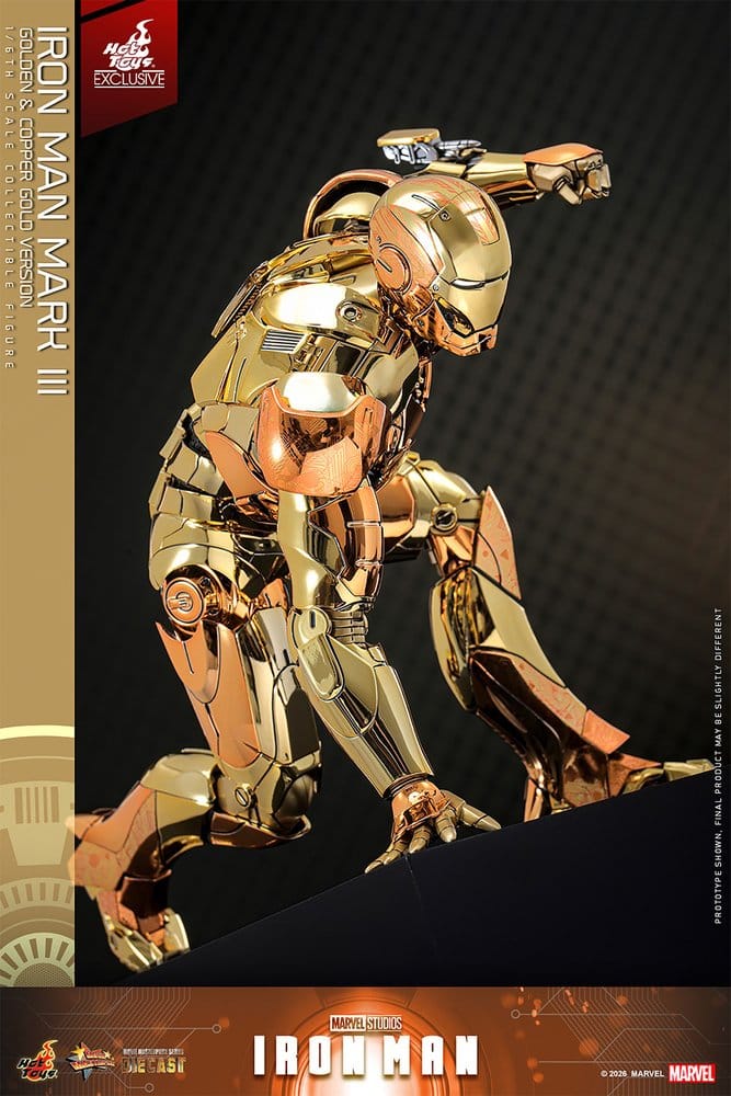 Hot Toys Iron Man Mark III Golden Version Hot Toys Exclusive 1/6 Actionfigur