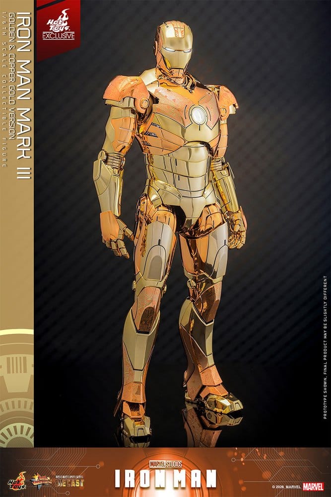 Hot Toys Iron Man Mark III Golden Version Hot Toys Exclusive 1/6 Actionfigur