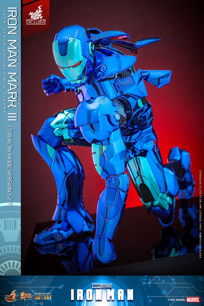 Hot Toys Iron Man Mark III (Stealth Mode Ver.) 2.0 Diecast Exclusive 1/6 Actionfigur