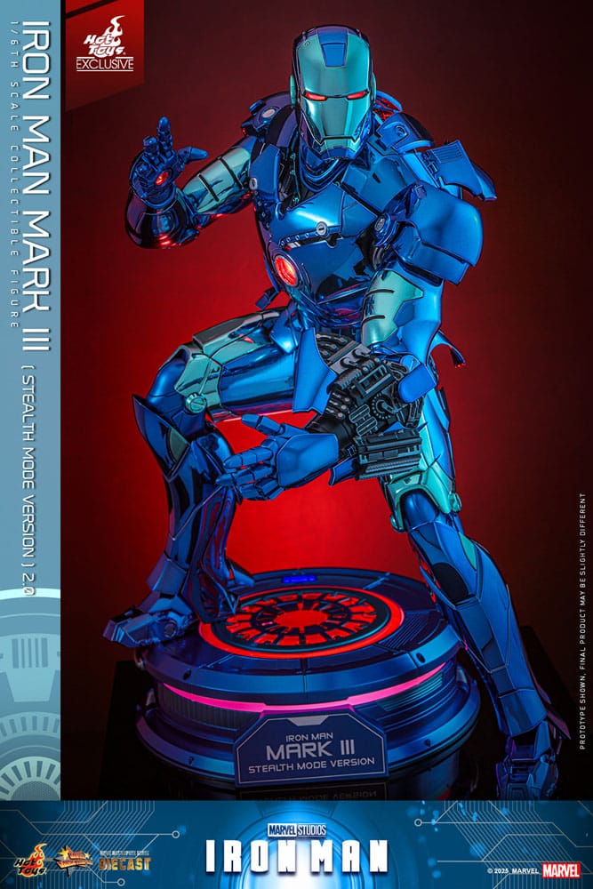 Hot Toys Iron Man Mark III (Stealth Mode Ver.) 2.0 Diecast Exclusive 1/6 Actionfigur