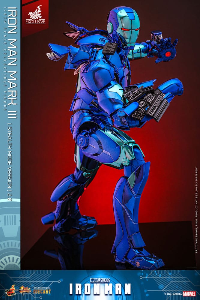 Hot Toys Iron Man Mark III (Stealth Mode Ver.) 2.0 Diecast Exclusive 1/6 Actionfigur