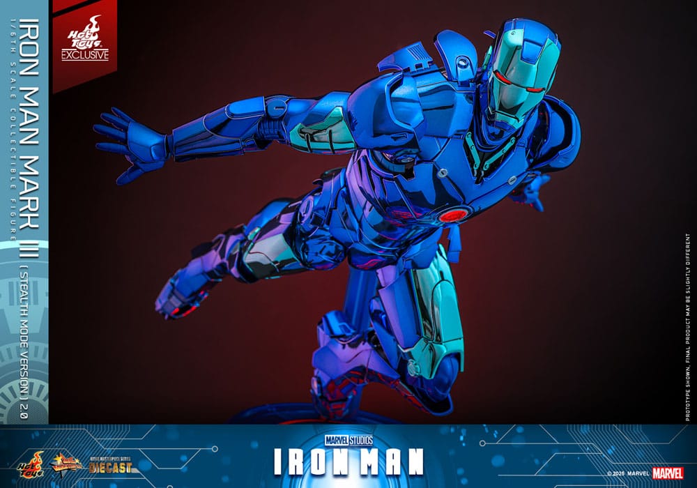 Hot Toys Iron Man Mark III (Stealth Mode Ver.) 2.0 Diecast Exclusive 1/6 Actionfigur