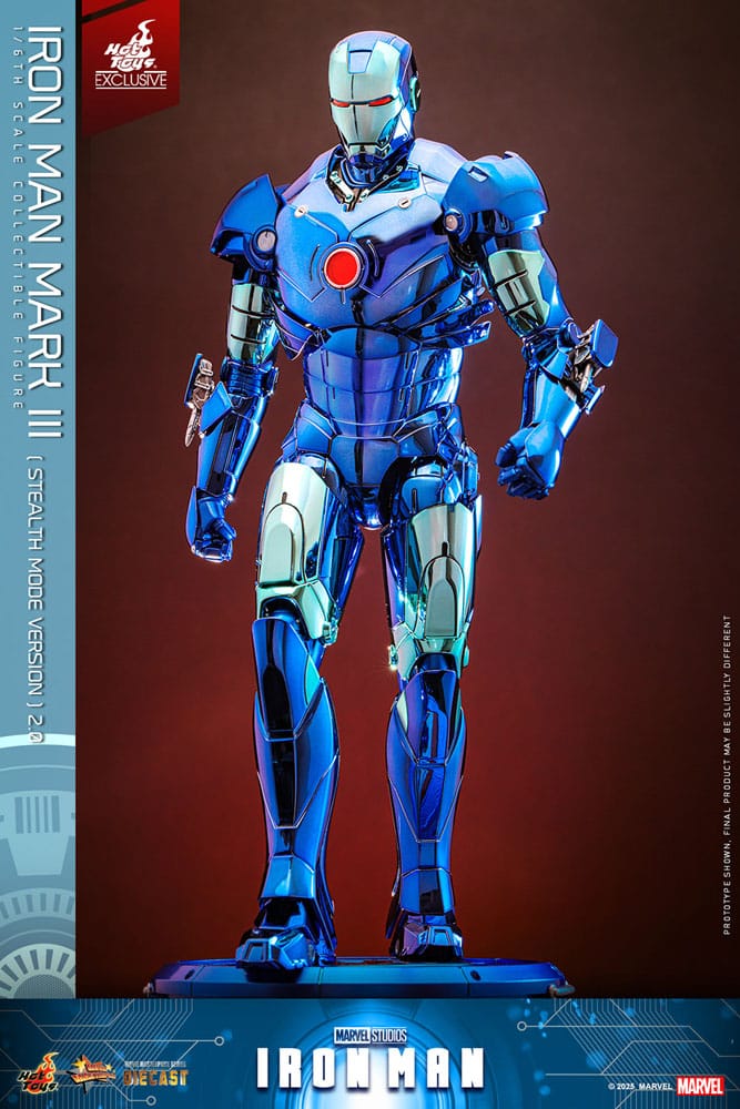 Hot Toys Iron Man Mark III (Stealth Mode Ver.) 2.0 Diecast Exclusive 1/6 Actionfigur