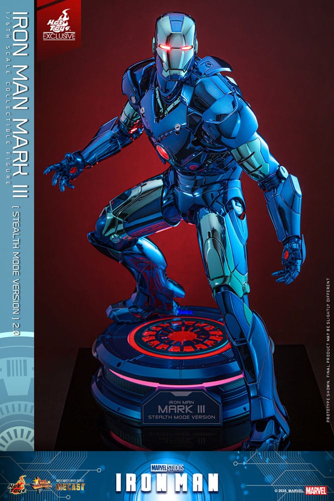 Hot Toys Iron Man Mark III (Stealth Mode Ver.) 2.0 Diecast Exclusive 1/6 Actionfigur